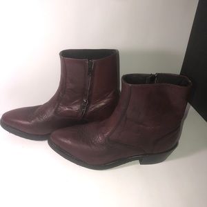 Old west maroon mens boots size 9